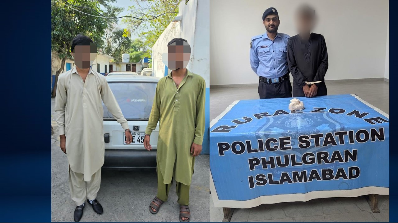 Islamabad Police Arrest 24 Accused in Crackdown Against Criminal Elements; Vehicle, Drugs and Illegal Weapons Recovered
