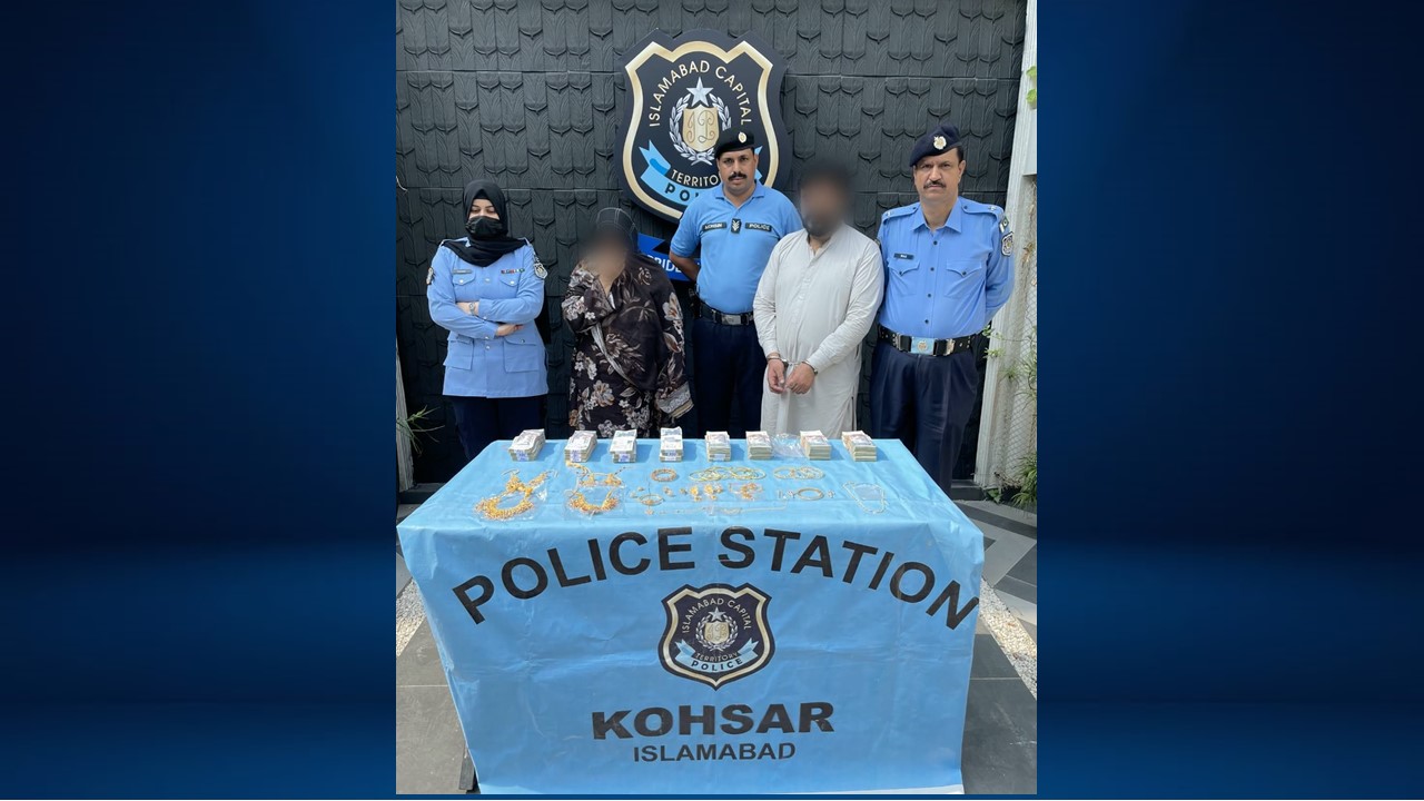 Three Accused, Including Two Women, Arrested in Domestic Theft Case; Stolen Diamonds, Gold Jewelry and Cash Worth Rs. 60 Million Recovered